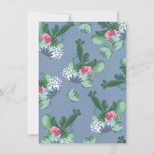 Lama Momma Fiesta Baby Dusche Einladungen (Rückseite)