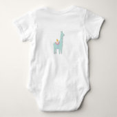 Lama Momma und Baby Bodysuit Baby Strampler (Rückseite)