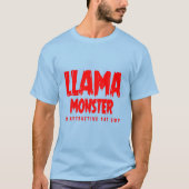 Lama Monster (der attraktive fette Typ) T-Shirt (Vorderseite)