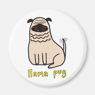 Lama-Mops-Magnet Magnet