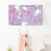 Lama-Muster 1 Banner (Insitu)