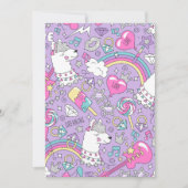 Lama-Muster 1 Dankeskarte (Vorderseite)