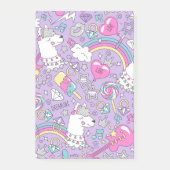 Lama-Muster 1 Post-it Klebezettel (Vorderseite)