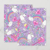 Lama-Muster 1 Postkarte (Vorne/Hinten)