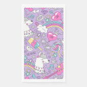 Lama-Muster 1 Serviette (Vorderseite)