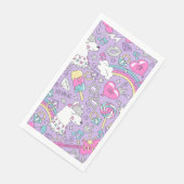 Lama-Muster 1 Serviette (Ecke)