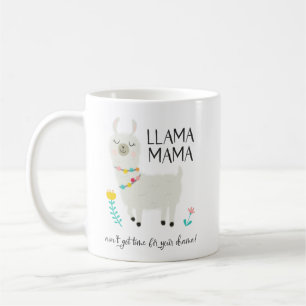 Lama-Mutter No Time For Drama Kaffeetasse