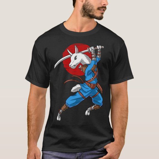 Lama Ninja Samurai T-Shirt (Vorderseite)