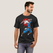 Lama Ninja Samurai T-Shirt (Vorne ganz)
