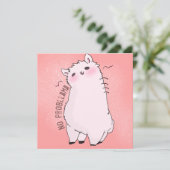 Lama Note Card Feiertagskarte (Stehend Vorderseite)