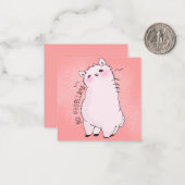 Lama Note Card Mitteilungskarte (Vorderseite/Rückseite Beispiel)