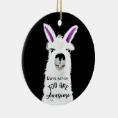 Lama nur sagen, Sie sind phantastische Freund Kera Keramik Ornament (Rechts)