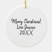 Lama nur sagen, Sie sind phantastische Freund Kera Keramik Ornament (Hinten)