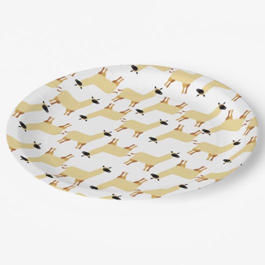 Lama Pappteller (Schrägansicht)