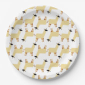 Lama Pappteller (Vorderseite)