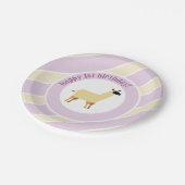 Lama Pappteller (Schrägansicht)