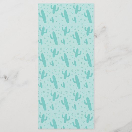 Lama Party Geburtstagsmenü Menükarte (Rückseite)