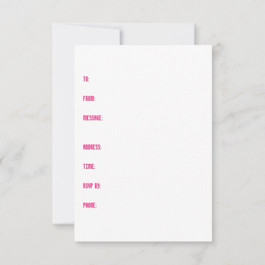 Lama-Party laden ein Einladung (Rückseite)