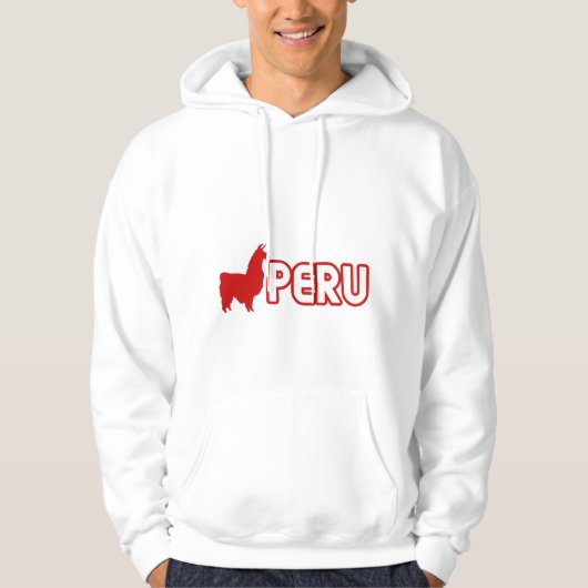 Lama-Peru-Jacke Hoodie (Vorderseite)