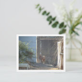 Lama Postkarte (Stehend Vorderseite)
