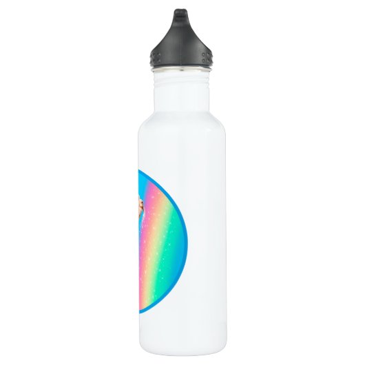 Lama-Regenbogen Edelstahlflasche (Rechts)
