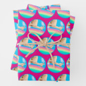 Lama-Regenbogen Geschenkpapier Set (Beispiel)