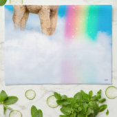 Lama-Regenbogen Geschirrtuch (Gefaltet)