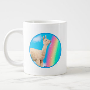 Lama-Regenbogen Jumbo-Tasse