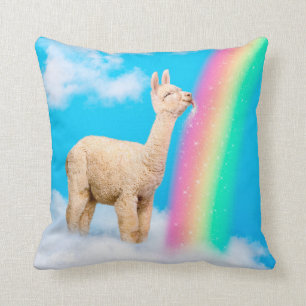 Lama-Regenbogen Kissen