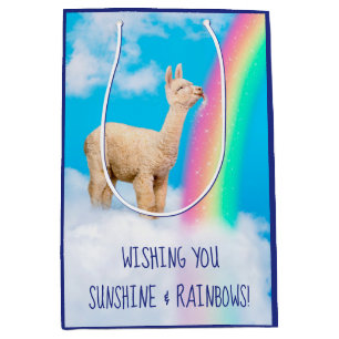 Lama-Regenbogen Mittlere Geschenktüte