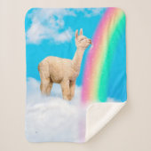 Lama-Regenbogen Sherpadecke (Vorderseite)