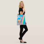 Lama-Regenbogen Tasche (Am Model)