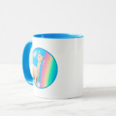 Lama-Regenbogen Tasse (Vorderseite Links)