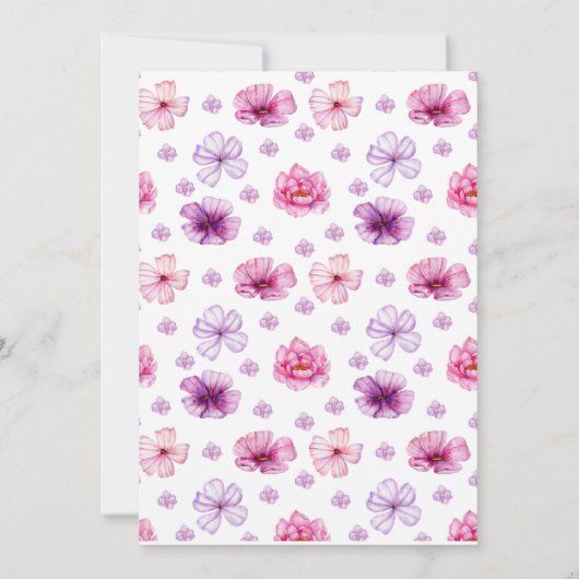 Lama Safari Animals Kinderdusche Einladung (Rückseite)