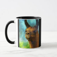 Lama-sammelbare Kunst-Kaffee-Tasse