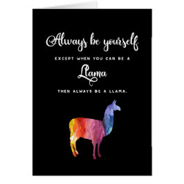 Lama. Seien Sie immer sich es sei denn… Aquarell