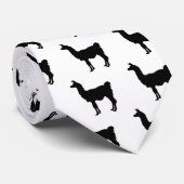 Lama-Silhouette Krawatte (Gerollt)