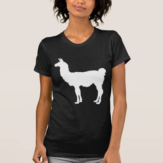 Lama-Silhouette T-Shirt (Vorderseite)