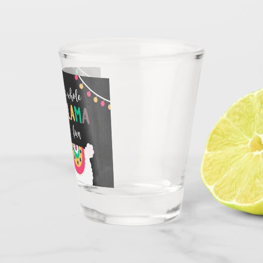 Lama-Spaß Schnapsglas (Rechts)