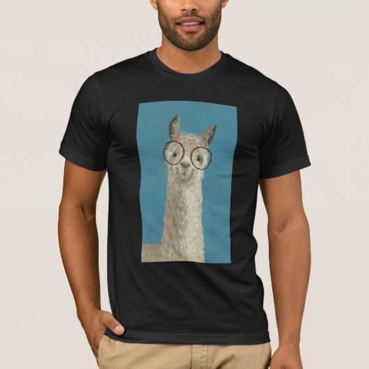 Lama-Spezifikt. - Runde Brillen T-Shirt (Vorderseite)