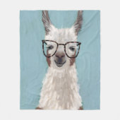 Lama-Spezifikt. - Übergroße Gläser Fleecedecke (Vorderseite)