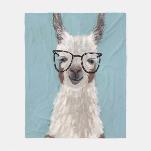 Lama-Spezifikt. - Übergroße Gläser Fleecedecke (Vorderseite)