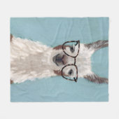 Lama-Spezifikt. - Übergroße Gläser Fleecedecke (Vorderseite (Horizontal))