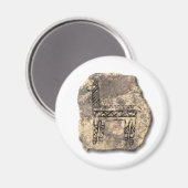 Lama-Stein Magnet (Vorderseite/Rückseite)
