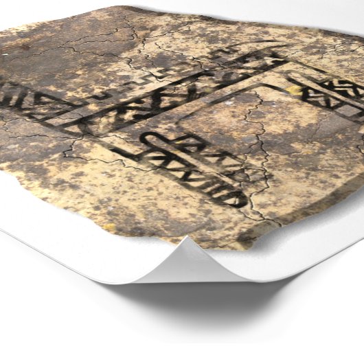 Lama-Stein Poster (Ecke)