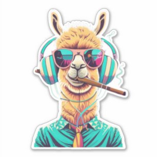 Lama Sticker, schöne klassische Sticker