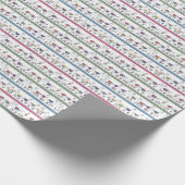 Lama-Streifen-Muster Geschenkpapier (Ecke)