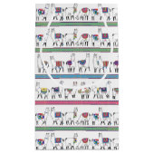 Lama-Streifen-Muster Kleine Geschenktüte (Rückseite)