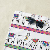 Lama-Streifen-Muster Strandtuch (Beispiel)