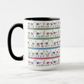 Lama-Streifen-Muster Tasse (Links)